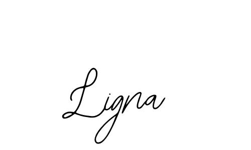 How to make Ligna signature? Bearetta-2O07w is a professional autograph style. Create handwritten signature for Ligna name. Ligna signature style 12 images and pictures png