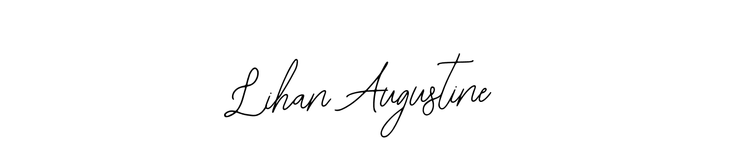 See photos of Lihan Augustine official signature by Spectra . Check more albums & portfolios. Read reviews & check more about Bearetta-2O07w font. Lihan Augustine signature style 12 images and pictures png
