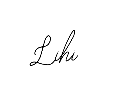 The best way (Bearetta-2O07w) to make a short signature is to pick only two or three words in your name. The name Lihi include a total of six letters. For converting this name. Lihi signature style 12 images and pictures png