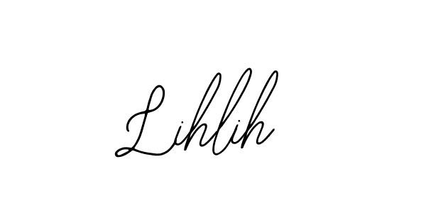 The best way (Bearetta-2O07w) to make a short signature is to pick only two or three words in your name. The name Lihlih include a total of six letters. For converting this name. Lihlih signature style 12 images and pictures png