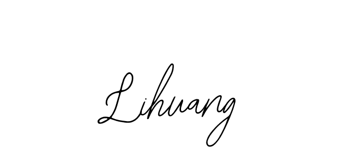 The best way (Bearetta-2O07w) to make a short signature is to pick only two or three words in your name. The name Lihuang include a total of six letters. For converting this name. Lihuang signature style 12 images and pictures png