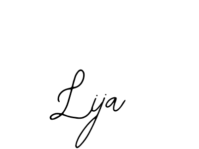 Use a signature maker to create a handwritten signature online. With this signature software, you can design (Bearetta-2O07w) your own signature for name Lija. Lija signature style 12 images and pictures png