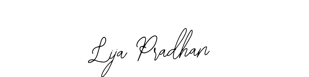 Similarly Bearetta-2O07w is the best handwritten signature design. Signature creator online .You can use it as an online autograph creator for name Lija Pradhan. Lija Pradhan signature style 12 images and pictures png