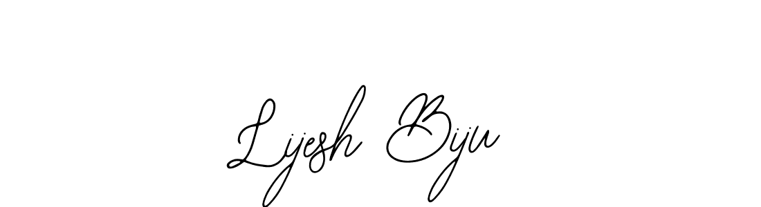 This is the best signature style for the Lijesh Biju name. Also you like these signature font (Bearetta-2O07w). Mix name signature. Lijesh Biju signature style 12 images and pictures png