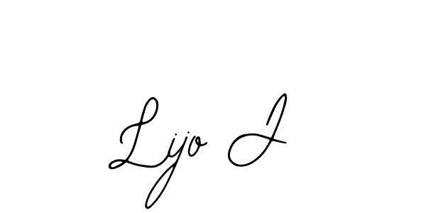 if you are searching for the best signature style for your name Lijo J. so please give up your signature search. here we have designed multiple signature styles  using Bearetta-2O07w. Lijo J signature style 12 images and pictures png