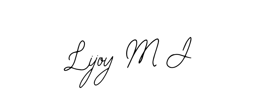 Create a beautiful signature design for name Lijoy M J. With this signature (Bearetta-2O07w) fonts, you can make a handwritten signature for free. Lijoy M J signature style 12 images and pictures png