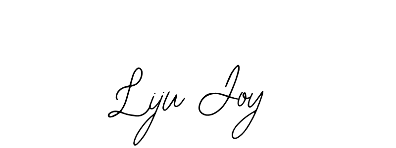 Use a signature maker to create a handwritten signature online. With this signature software, you can design (Bearetta-2O07w) your own signature for name Liju Joy. Liju Joy signature style 12 images and pictures png