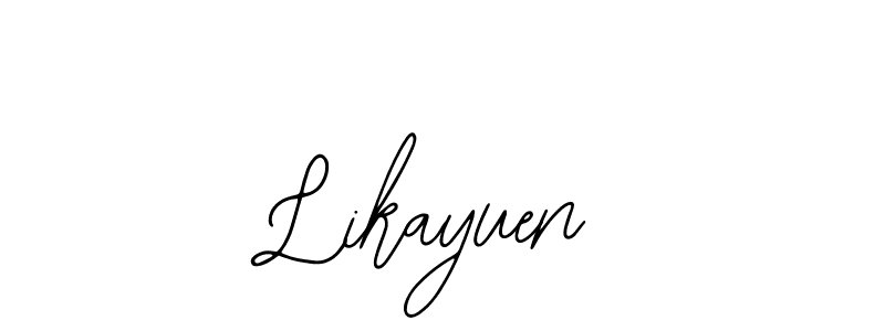 Make a beautiful signature design for name Likayuen. With this signature (Bearetta-2O07w) style, you can create a handwritten signature for free. Likayuen signature style 12 images and pictures png