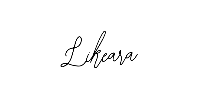 Make a beautiful signature design for name Likeara. With this signature (Bearetta-2O07w) style, you can create a handwritten signature for free. Likeara signature style 12 images and pictures png