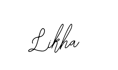 if you are searching for the best signature style for your name Likha. so please give up your signature search. here we have designed multiple signature styles  using Bearetta-2O07w. Likha signature style 12 images and pictures png