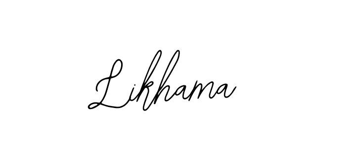 Likhama stylish signature style. Best Handwritten Sign (Bearetta-2O07w) for my name. Handwritten Signature Collection Ideas for my name Likhama. Likhama signature style 12 images and pictures png