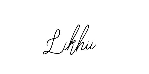 Also You can easily find your signature by using the search form. We will create Likhii name handwritten signature images for you free of cost using Bearetta-2O07w sign style. Likhii signature style 12 images and pictures png