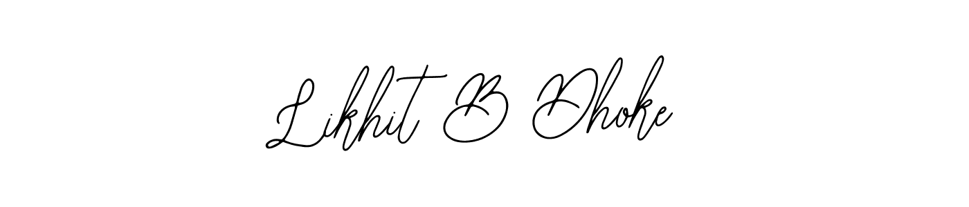 Design your own signature with our free online signature maker. With this signature software, you can create a handwritten (Bearetta-2O07w) signature for name Likhit B Dhoke. Likhit B Dhoke signature style 12 images and pictures png