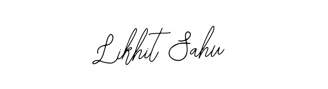 You should practise on your own different ways (Bearetta-2O07w) to write your name (Likhit Sahu) in signature. don't let someone else do it for you. Likhit Sahu signature style 12 images and pictures png
