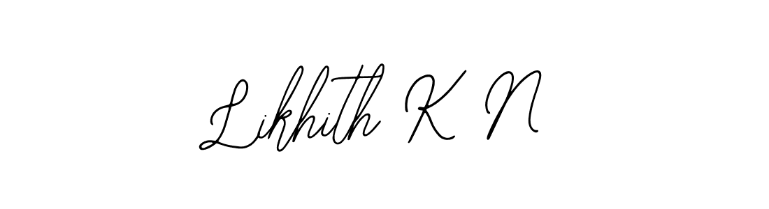 Best and Professional Signature Style for Likhith K N. Bearetta-2O07w Best Signature Style Collection. Likhith K N signature style 12 images and pictures png
