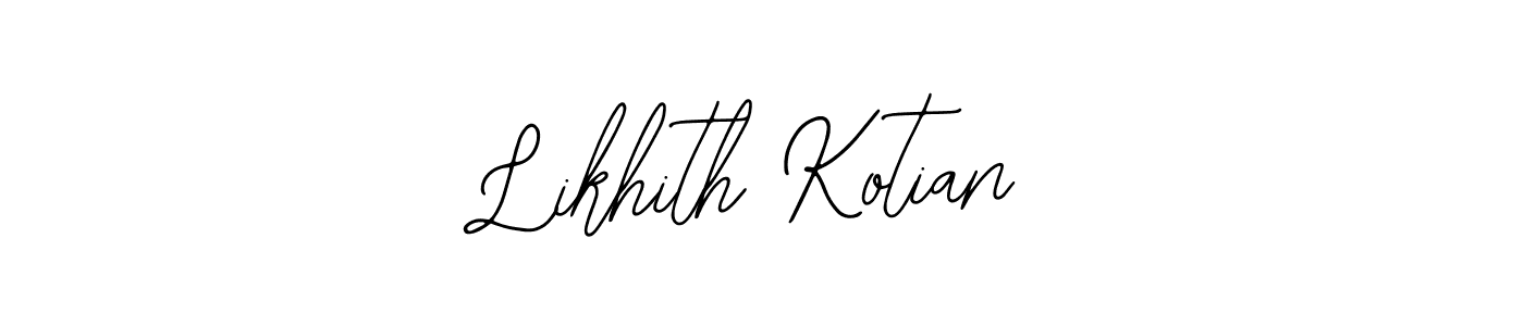 Best and Professional Signature Style for Likhith Kotian. Bearetta-2O07w Best Signature Style Collection. Likhith Kotian signature style 12 images and pictures png