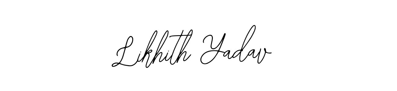 Design your own signature with our free online signature maker. With this signature software, you can create a handwritten (Bearetta-2O07w) signature for name Likhith Yadav. Likhith Yadav signature style 12 images and pictures png