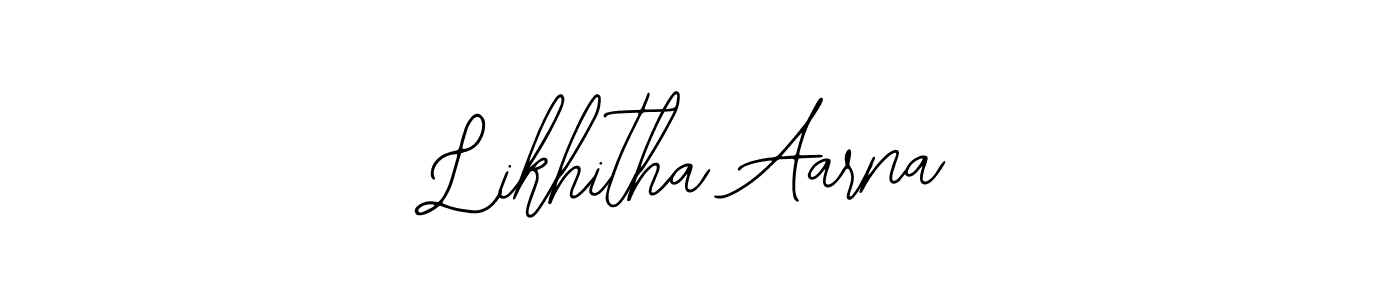 You should practise on your own different ways (Bearetta-2O07w) to write your name (Likhitha Aarna) in signature. don't let someone else do it for you. Likhitha Aarna signature style 12 images and pictures png