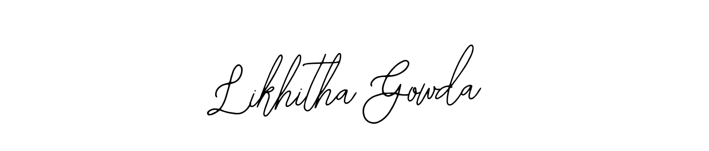 Make a beautiful signature design for name Likhitha Gowda. With this signature (Bearetta-2O07w) style, you can create a handwritten signature for free. Likhitha Gowda signature style 12 images and pictures png