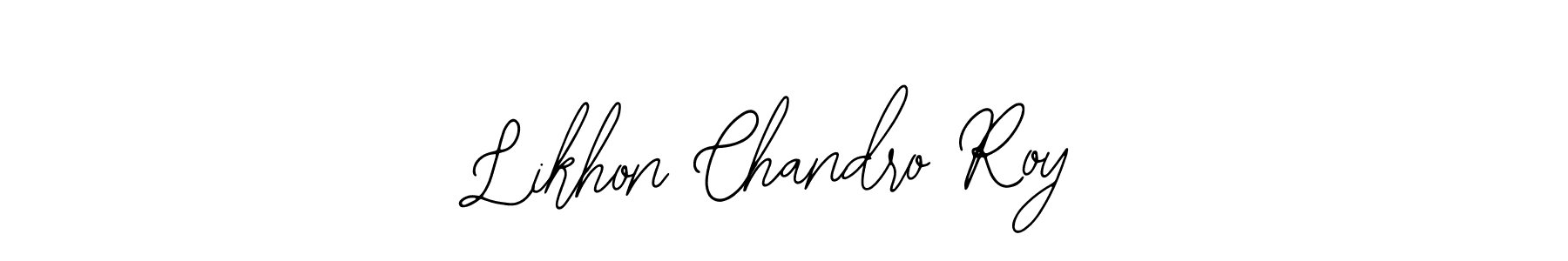You should practise on your own different ways (Bearetta-2O07w) to write your name (Likhon Chandro Roy) in signature. don't let someone else do it for you. Likhon Chandro Roy signature style 12 images and pictures png