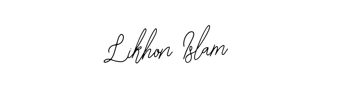 How to make Likhon Islam signature? Bearetta-2O07w is a professional autograph style. Create handwritten signature for Likhon Islam name. Likhon Islam signature style 12 images and pictures png