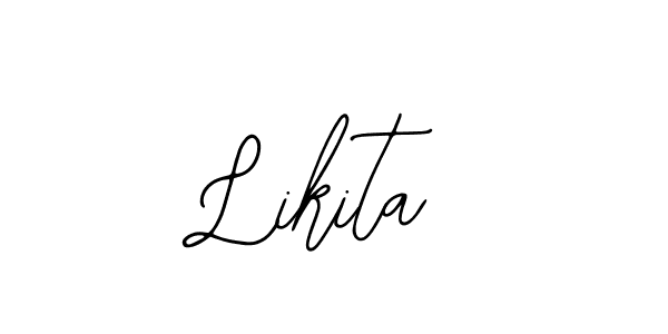 Use a signature maker to create a handwritten signature online. With this signature software, you can design (Bearetta-2O07w) your own signature for name Likita. Likita signature style 12 images and pictures png