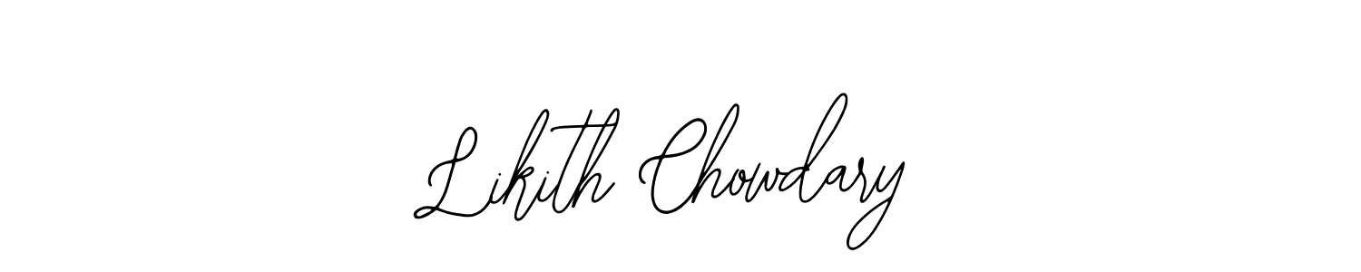 Similarly Bearetta-2O07w is the best handwritten signature design. Signature creator online .You can use it as an online autograph creator for name Likith Chowdary. Likith Chowdary signature style 12 images and pictures png