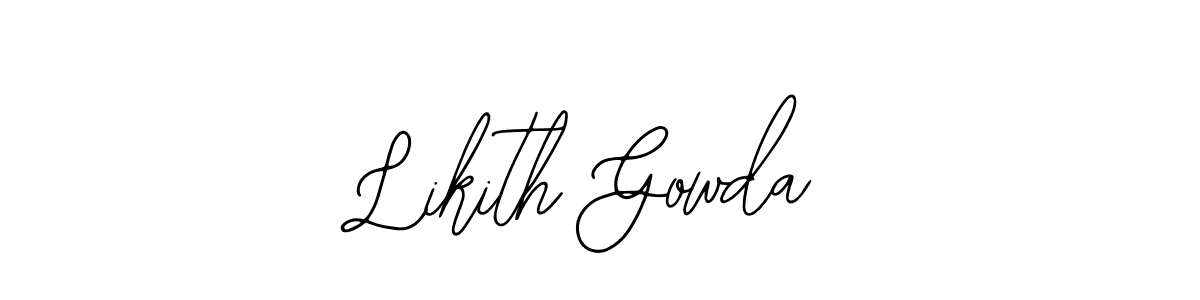 Create a beautiful signature design for name Likith Gowda. With this signature (Bearetta-2O07w) fonts, you can make a handwritten signature for free. Likith Gowda signature style 12 images and pictures png