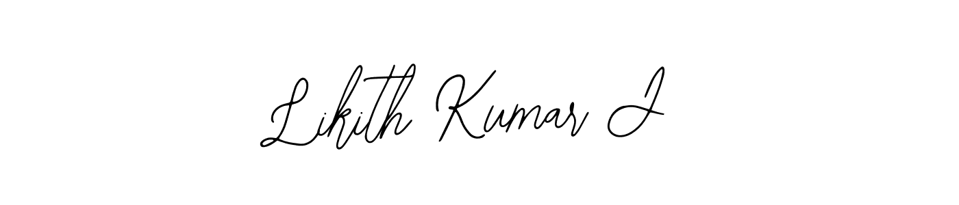 You should practise on your own different ways (Bearetta-2O07w) to write your name (Likith Kumar J) in signature. don't let someone else do it for you. Likith Kumar J signature style 12 images and pictures png