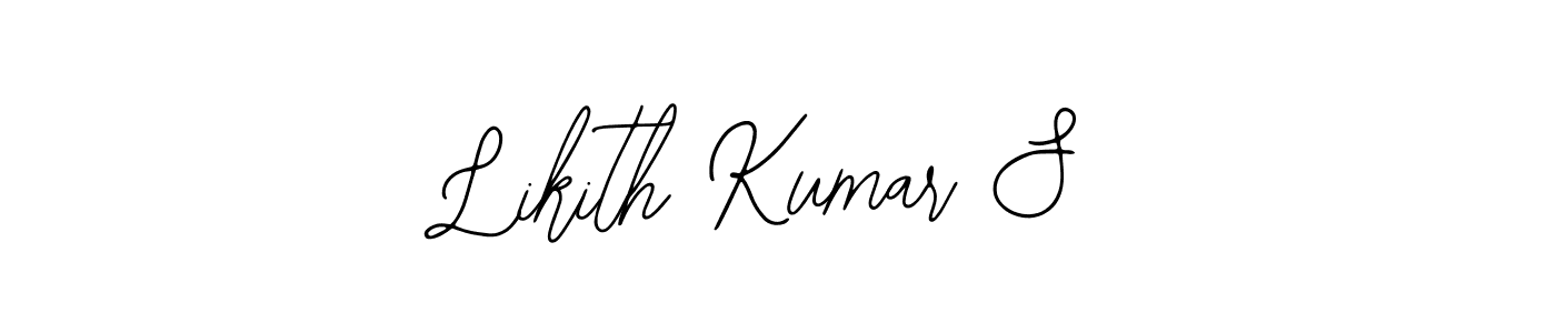 This is the best signature style for the Likith Kumar S name. Also you like these signature font (Bearetta-2O07w). Mix name signature. Likith Kumar S signature style 12 images and pictures png