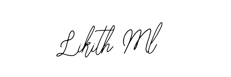 Also we have Likith Ml name is the best signature style. Create professional handwritten signature collection using Bearetta-2O07w autograph style. Likith Ml signature style 12 images and pictures png