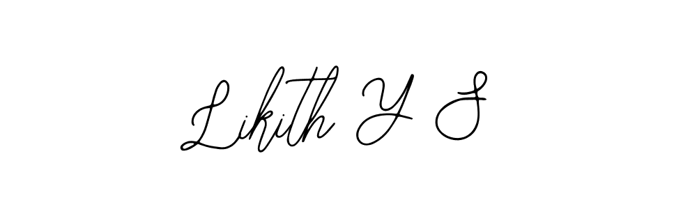 Use a signature maker to create a handwritten signature online. With this signature software, you can design (Bearetta-2O07w) your own signature for name Likith Y S. Likith Y S signature style 12 images and pictures png