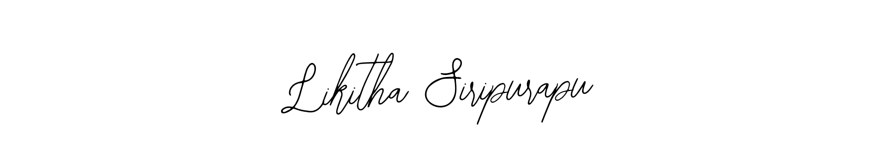 if you are searching for the best signature style for your name Likitha Siripurapu. so please give up your signature search. here we have designed multiple signature styles  using Bearetta-2O07w. Likitha Siripurapu signature style 12 images and pictures png