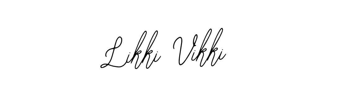 Design your own signature with our free online signature maker. With this signature software, you can create a handwritten (Bearetta-2O07w) signature for name Likki Vikki. Likki Vikki signature style 12 images and pictures png