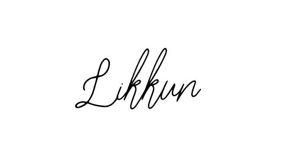Make a beautiful signature design for name Likkun. With this signature (Bearetta-2O07w) style, you can create a handwritten signature for free. Likkun signature style 12 images and pictures png