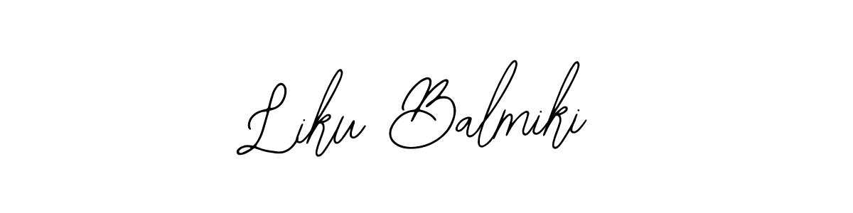 Bearetta-2O07w is a professional signature style that is perfect for those who want to add a touch of class to their signature. It is also a great choice for those who want to make their signature more unique. Get Liku Balmiki name to fancy signature for free. Liku Balmiki signature style 12 images and pictures png