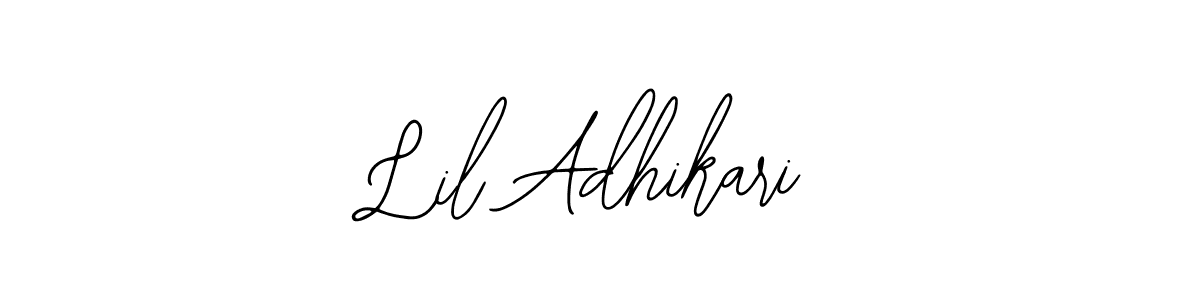 The best way (Bearetta-2O07w) to make a short signature is to pick only two or three words in your name. The name Lil Adhikari include a total of six letters. For converting this name. Lil Adhikari signature style 12 images and pictures png