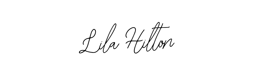 Bearetta-2O07w is a professional signature style that is perfect for those who want to add a touch of class to their signature. It is also a great choice for those who want to make their signature more unique. Get Lila Hilton name to fancy signature for free. Lila Hilton signature style 12 images and pictures png