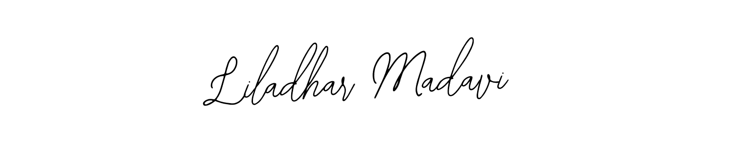 You can use this online signature creator to create a handwritten signature for the name Liladhar Madavi. This is the best online autograph maker. Liladhar Madavi signature style 12 images and pictures png