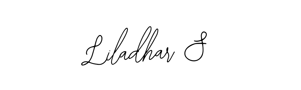 You should practise on your own different ways (Bearetta-2O07w) to write your name (Liladhar S) in signature. don't let someone else do it for you. Liladhar S signature style 12 images and pictures png