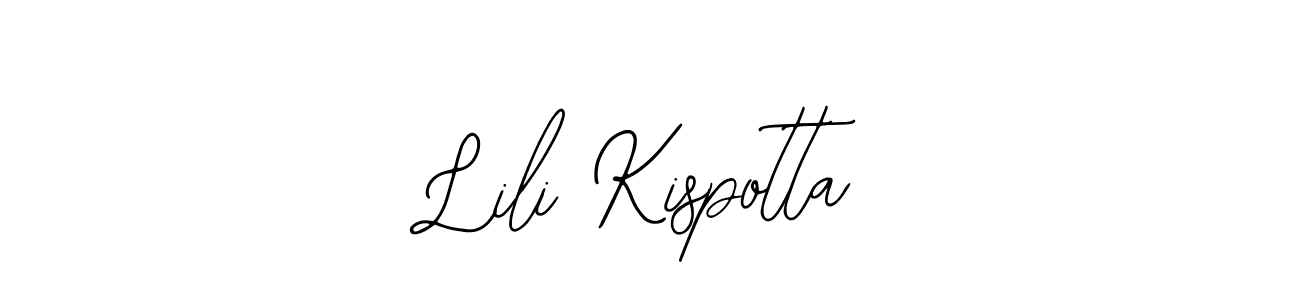 Lili Kispotta stylish signature style. Best Handwritten Sign (Bearetta-2O07w) for my name. Handwritten Signature Collection Ideas for my name Lili Kispotta. Lili Kispotta signature style 12 images and pictures png