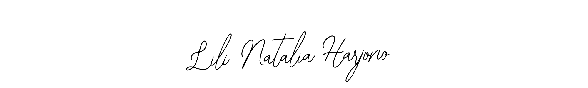Create a beautiful signature design for name Lili Natalia Harjono. With this signature (Bearetta-2O07w) fonts, you can make a handwritten signature for free. Lili Natalia Harjono signature style 12 images and pictures png