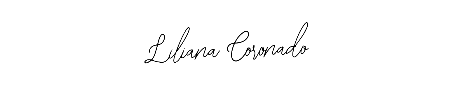 Use a signature maker to create a handwritten signature online. With this signature software, you can design (Bearetta-2O07w) your own signature for name Liliana Coronado. Liliana Coronado signature style 12 images and pictures png
