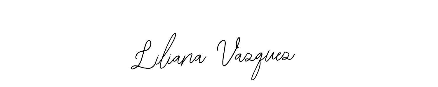 The best way (Bearetta-2O07w) to make a short signature is to pick only two or three words in your name. The name Liliana Vazquez include a total of six letters. For converting this name. Liliana Vazquez signature style 12 images and pictures png