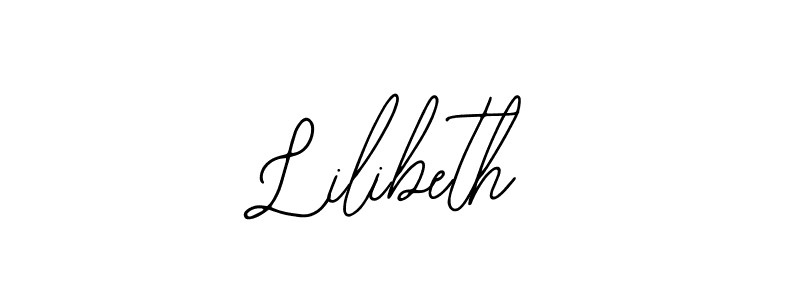 You should practise on your own different ways (Bearetta-2O07w) to write your name (Lilibeth) in signature. don't let someone else do it for you. Lilibeth signature style 12 images and pictures png