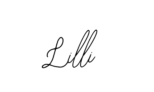 Lilli stylish signature style. Best Handwritten Sign (Bearetta-2O07w) for my name. Handwritten Signature Collection Ideas for my name Lilli. Lilli signature style 12 images and pictures png