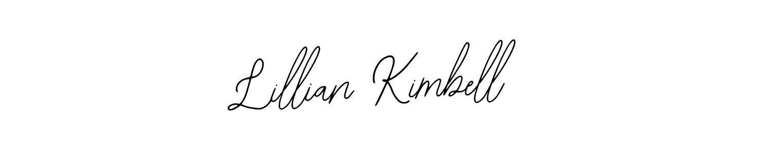 You should practise on your own different ways (Bearetta-2O07w) to write your name (Lillian Kimbell) in signature. don't let someone else do it for you. Lillian Kimbell signature style 12 images and pictures png