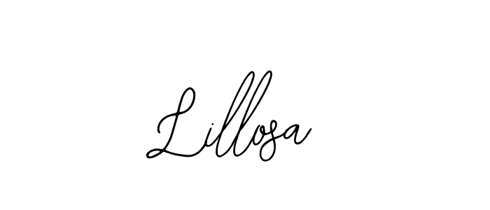 Design your own signature with our free online signature maker. With this signature software, you can create a handwritten (Bearetta-2O07w) signature for name Lillosa. Lillosa signature style 12 images and pictures png