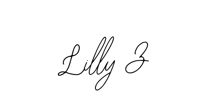 How to make Lilly Z signature? Bearetta-2O07w is a professional autograph style. Create handwritten signature for Lilly Z name. Lilly Z signature style 12 images and pictures png