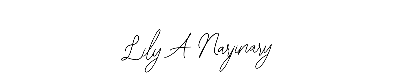 How to make Lily A Narjinary signature? Bearetta-2O07w is a professional autograph style. Create handwritten signature for Lily A Narjinary name. Lily A Narjinary signature style 12 images and pictures png